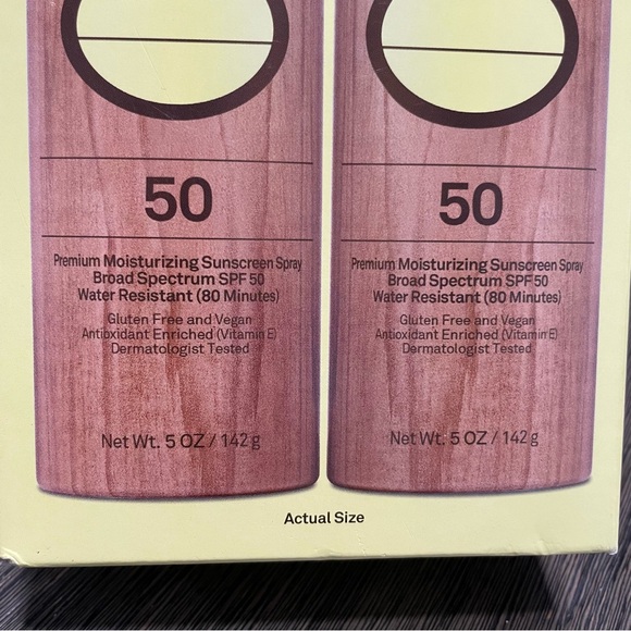 NIB Sun Bum Original Spf 50 Sunscreen Spray Vegan and Reef Friendly 2 Pack 5 OZ - Picture 3 of 7